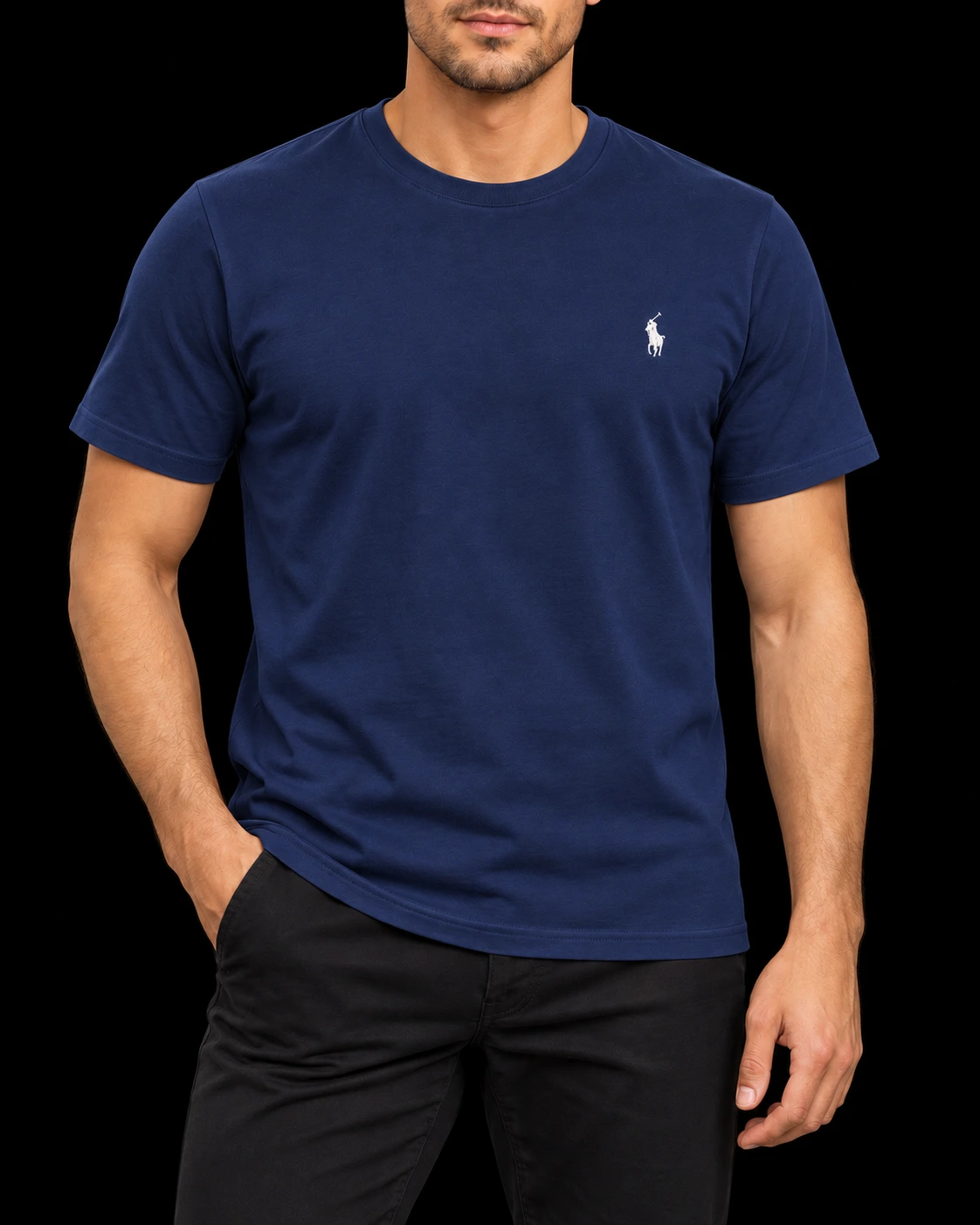 Camisa Peruana Rhalph Lauren — AZUL ESCURO