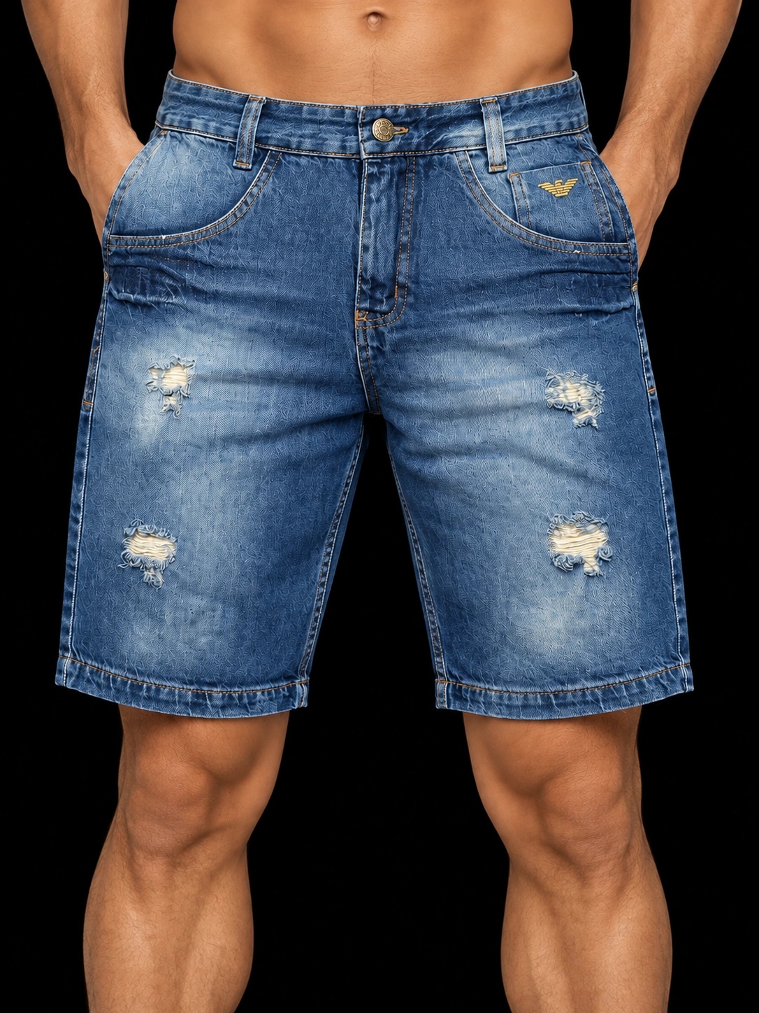BERMUDA JEANS A/X — Com detalhe