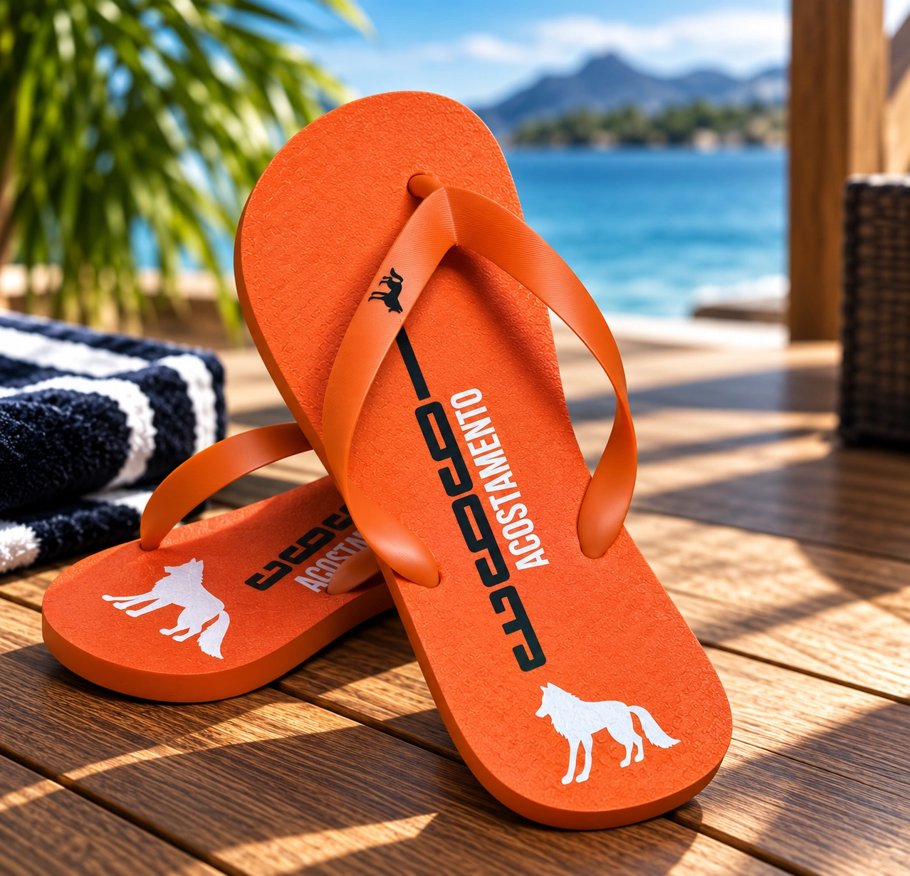 Chinelo Acostamento — LARANJA